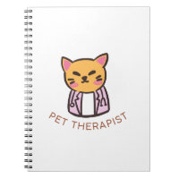 Cute Cat Pet Therapist Cartoon Design