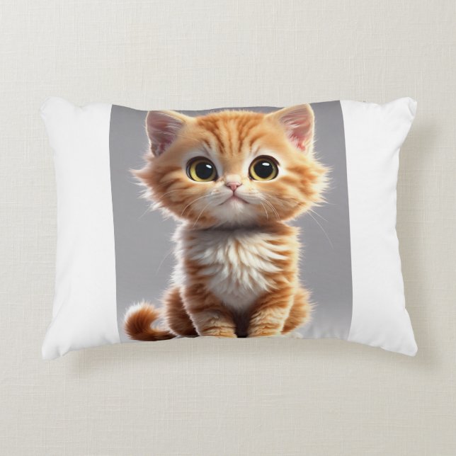 cute cat pillow (Front)