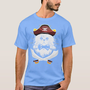 Cute Cat Pirate Gift Boys T-Shirt