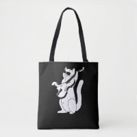 Cute Cat playing Violin String Instrument Musician
