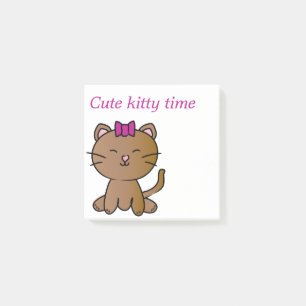 Cute cat post-it notes