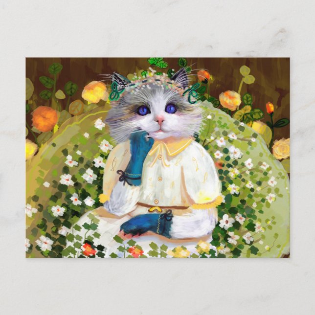 Cute Cat Postcard (Front)