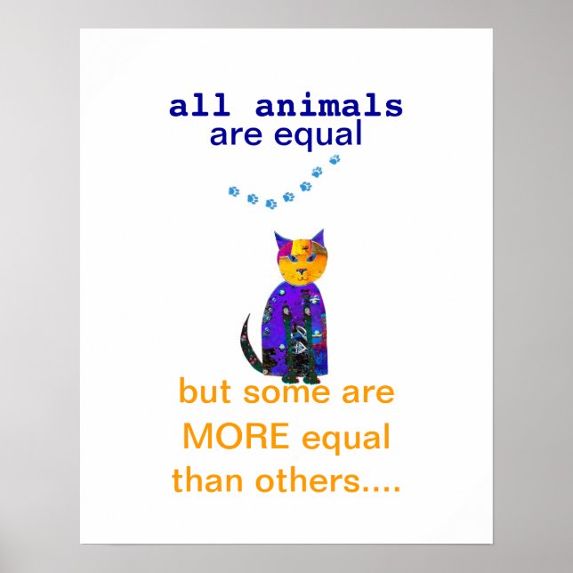 cute cat poster quotation with original art (Front)