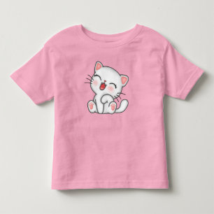 Cute cat printed tshirt for toddlers 