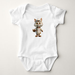 Cute cat ready to cook baby bodysuit