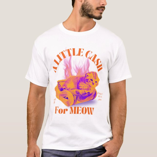 cute cat retro T-Shirt (Front)