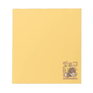 Cute Cat Riding Chocolate Milk Carton Kawaii Art Notepad