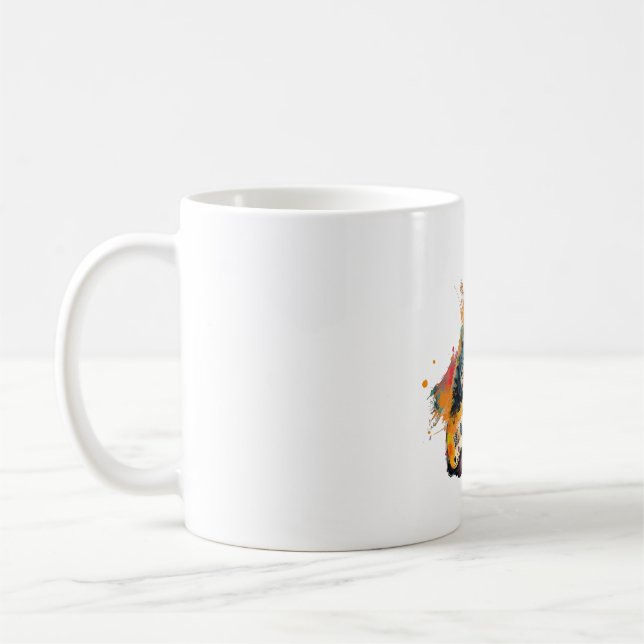 cute cat rocks tar design  coffee mug (Left)