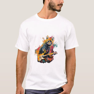 cute cat rocks tar design T-Shirt