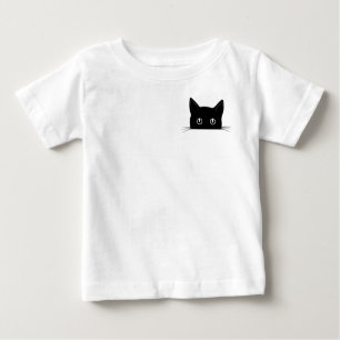 Cute Cat Shirt, Cat Hiding in Pocket Shirt