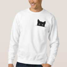 Cute Cat Shirt, Cat Hiding in Pocket Shirt