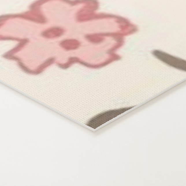 Cute Cat simple pet kitten Pattern Party Yoga Mat (Detail)