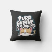 Cute cat sleepy purring "engine is running" 
