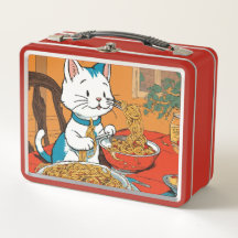 Cute Cat Spaghetti Lunchbox