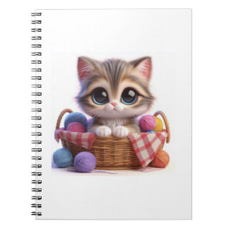 Cute Cat Spiral Photo Notebook