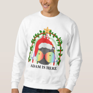 CUTE CAT SPORT CUSTOMIZE PERSONALIZED NAME SWEATSHIRT