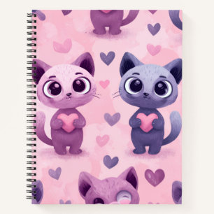 Cute Cat Stationery Kawaii Cat Design Adorable  Notebook