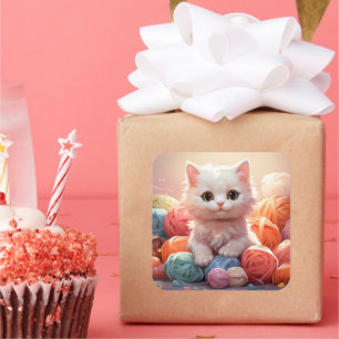Cute cat sticker