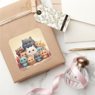 Cute cat sticker