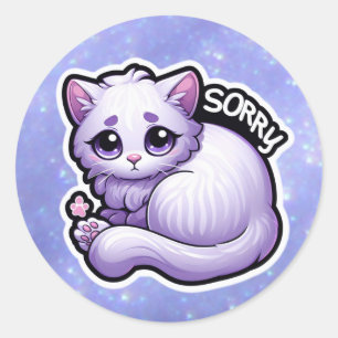cute cat sticker - sorry