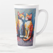 Cute Cat  Stylish Animal Cat Latte Coffee Mug
