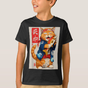Cute Cat Sushi Japanese Food Anime Graphic Tees Me