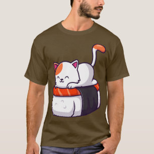 Cute Cat Sushi Salmon 1 T-Shirt