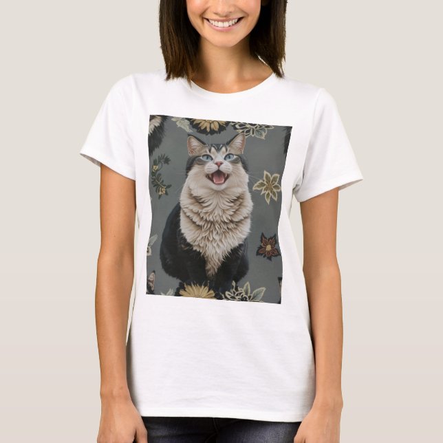 cute cat t-shirt (Front)