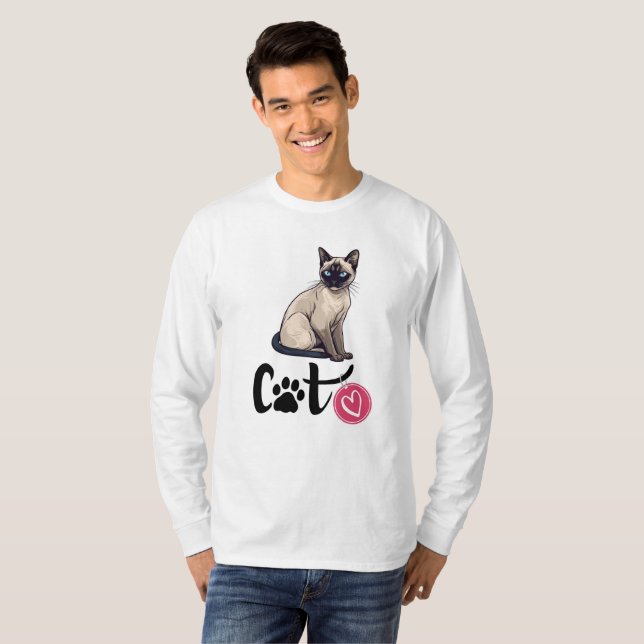 cute cat T-Shirt (Front Full)