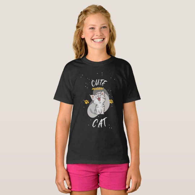 Cute Cat T-Shirt (Front Full)