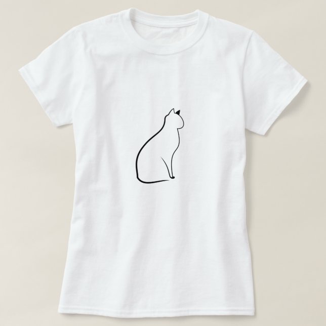 Cute Cat T-Shirt (Design Front)