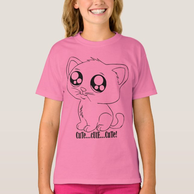 cute cat T-Shirt (Front)