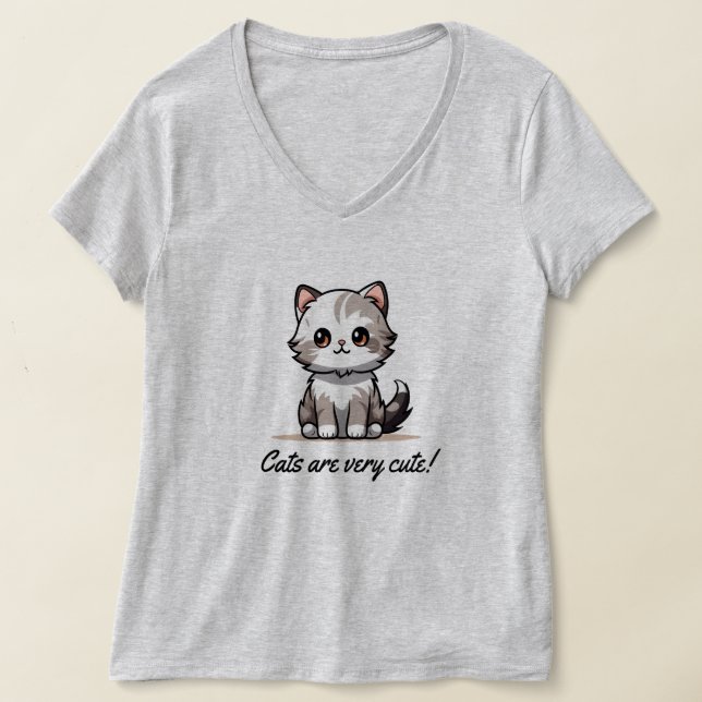 Cute Cat T-Shirt (Laydown)