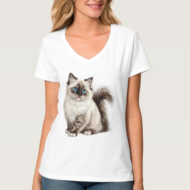 Cute Cat Tee Cat Mum Cat Dad (Front)