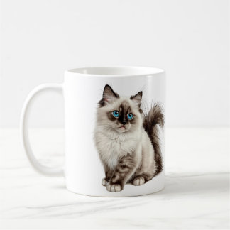 Cute Cat Tee Cat Mum Cat Dad Coffee Mug