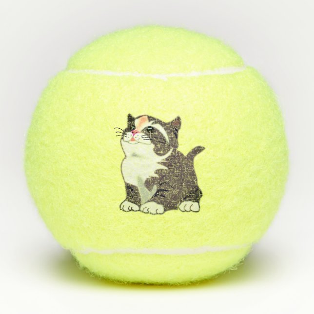 Cute Cat Tennis Balls (Front)