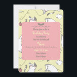 Cute Cat Themed Kids Birthday Party Invitation<br><div class="desc">Make your child’s birthday extra special with this adorable cat themed birthday invitation! Perfect for little cat lovers, this playful design features a cute and cheerful kittens that sets the tone for a fun and memorable celebration. Ideal for kids ages 1–10, this invitation works beautifully for toddler parties, preschool birthdays,...</div>