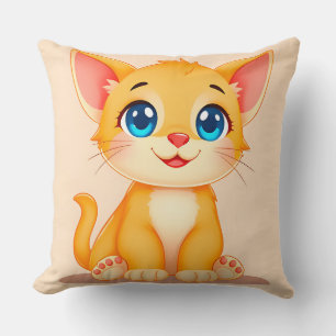 🐱 Cute Cat Throw Pillow Gift Cosy Pet Decor