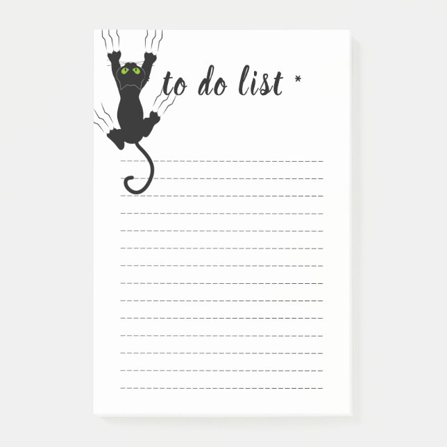 Cute cat to do list Post-it® Notes (Front)