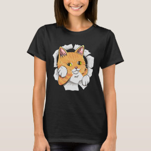 Cute Cat Torn Cloth for Cat  who Love Kittens T-Shirt