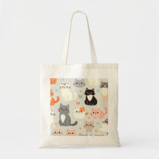 cute cat tote bag