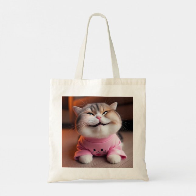 Cute Cat Tote Bag (Back)