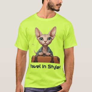 Cute Cat Traveller – Gift for Cat Lovers T-Shirt