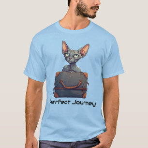 Cute Cat Traveller – Gift for Cat Lovers T-Shirt
