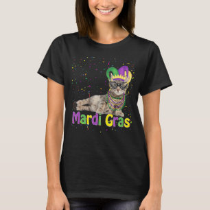 Cute Cat Wearing Carnival Mask Mardi Gras Cat   3 T-Shirt