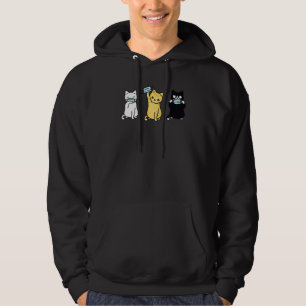 Cute Cat Wearing Face Mask Cute Adorable Kitten Hoodie