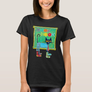 Cute Cat Wearing Socks  Reader Books T-Shirt