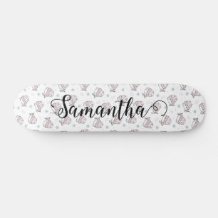 Cute Cat Winter Christmas Pattern Custom  Skateboard