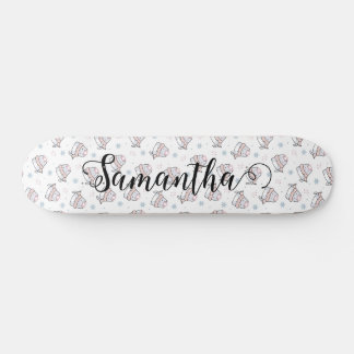 Cute Cat Winter Christmas Pattern Custom  Skateboard