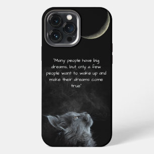 cute cat ,Wisdom crescent iPhone 13 Pro Max Case